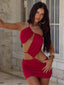 CELINE MINI DRESS RED Mini Dress 