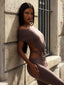 BIBIANA CAPRI JUMPSUIT BROWN Jumpsuit 