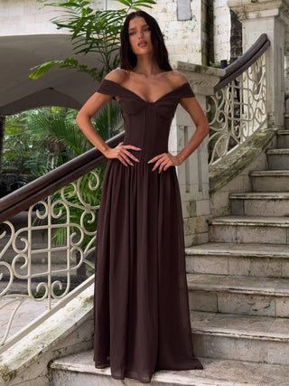 JUNIPIA MAXI DRESS CHOCOLATE Maxi Dress 