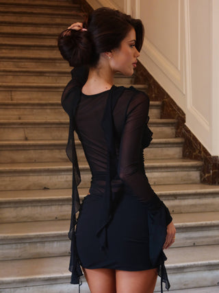 AVALINE MINI DRESS BLACK Mini Dress 