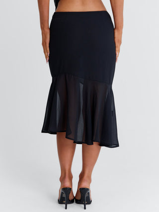 ITZELI MIDI SKIRT BLACK Midi Skirt 