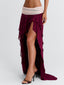 JADAI MAXI SKIRT WINE Maxi Skirt 