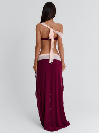 JADAI MAXI SKIRT WINE Maxi Skirt 