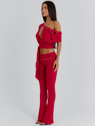 JANIYA PANTS RED Pants 