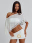JILLIAN TOP WHITE Crop Top 