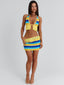 JULEAH MINI SKIRT YELLOW STRIPE Mini Skirt 