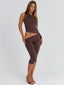 JULIETT TOP CHOCOLATE Crop Top 
