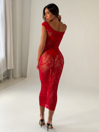 KAELIS MIDI DRESS RED Maxi Dress 