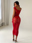 KAELIS MIDI DRESS RED Maxi Dress 
