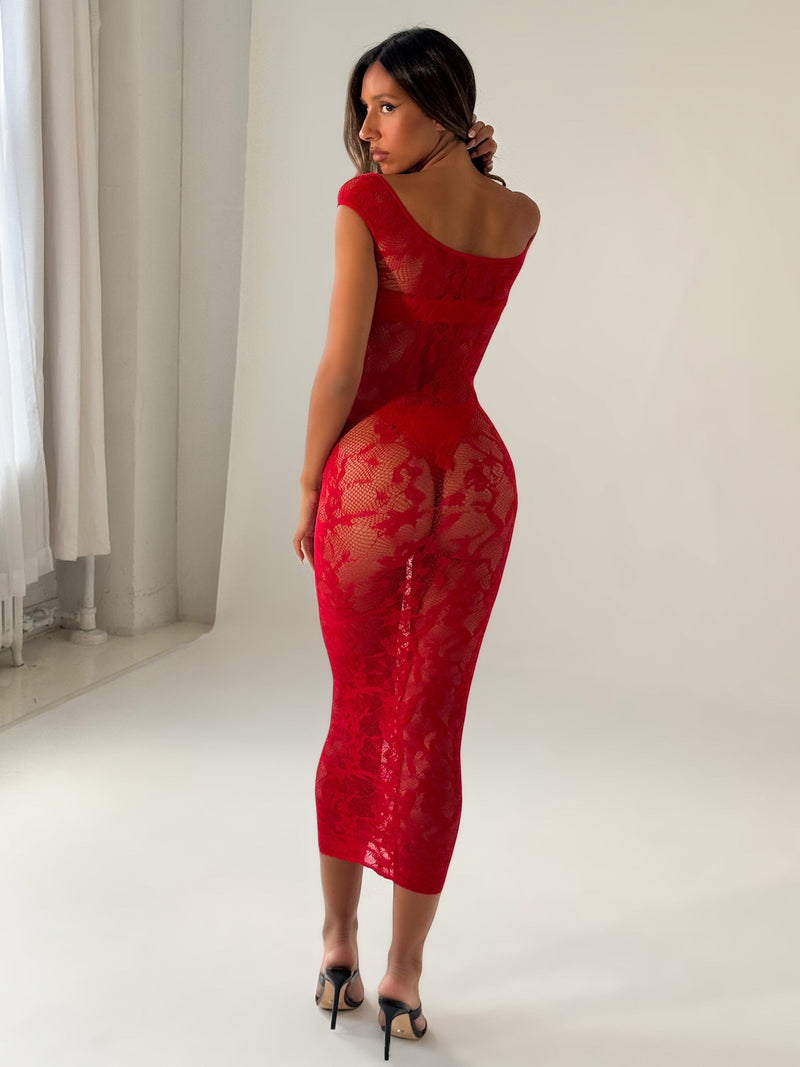 KAELIS MIDI DRESS RED Maxi Dress 