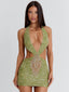 KAMARI MINI DRESS GREEN Mini Dress 