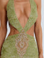 KAMARI MINI DRESS GREEN Mini Dress 