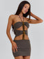 LAINE MINI DRESS TAUPE Mini Dress 