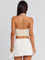 NOVAI MINI SKIRT WHITE Mini Skirt 