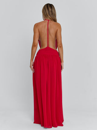 LORETTA MAXI DRESS RED Maxi Dress 