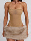 NAHLA MINI SKIRT TAN Mini Skirt 