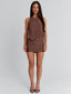 MAGI MINI DRESS BROWN Mini Dress 