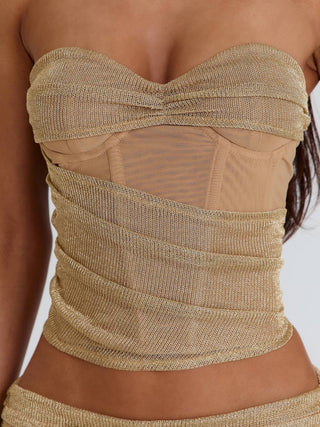 MALIYAH CORSET TOP GOLD Corset 