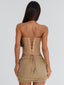 MALIYAH MINI SKIRT GOLD Mini Skirt 