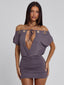 MARCY MINI DRESS MAUVE Mini Dress 