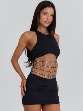 MEGHAN MINI DRESS BLACK