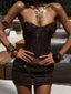 MONTY MINI SKIRT BRONZE Mini Skirt 