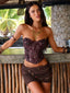MONTY MINI SKIRT BRONZE Mini Skirt 