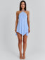 MILAGROS MINI DRESS BLUE Mini Dress 
