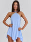 MILAGROS MINI DRESS BLUE Mini Dress 