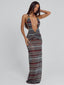 MIRAI MAXI DRESS BROWN STRIPE Maxi Dress 