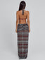 MIRAI MAXI DRESS BROWN STRIPE Maxi Dress 