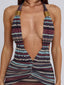 MIRAI MAXI DRESS BROWN STRIPE Maxi Dress 