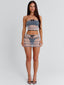 NEANAH TOP WHITE POLKA DOT Crop Top 