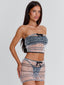 NEANAH TOP WHITE POLKA DOT Crop Top 