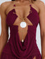 NELLY MAXI DRESS BURGUNDY Maxi Dress 