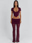 NERISSA CORSET TOP BURGUNDY Corset 