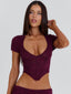 NERISSA CORSET TOP BURGUNDY Corset 