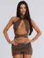 NEVVAEH SHORTS BROWN Shorts 