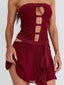 NINA MINI DRESS BURGUNDY Mini Dress 