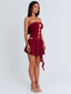 NINA MINI DRESS BURGUNDY Mini Dress 