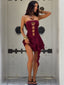NINA MINI DRESS BURGUNDY Mini Dress 