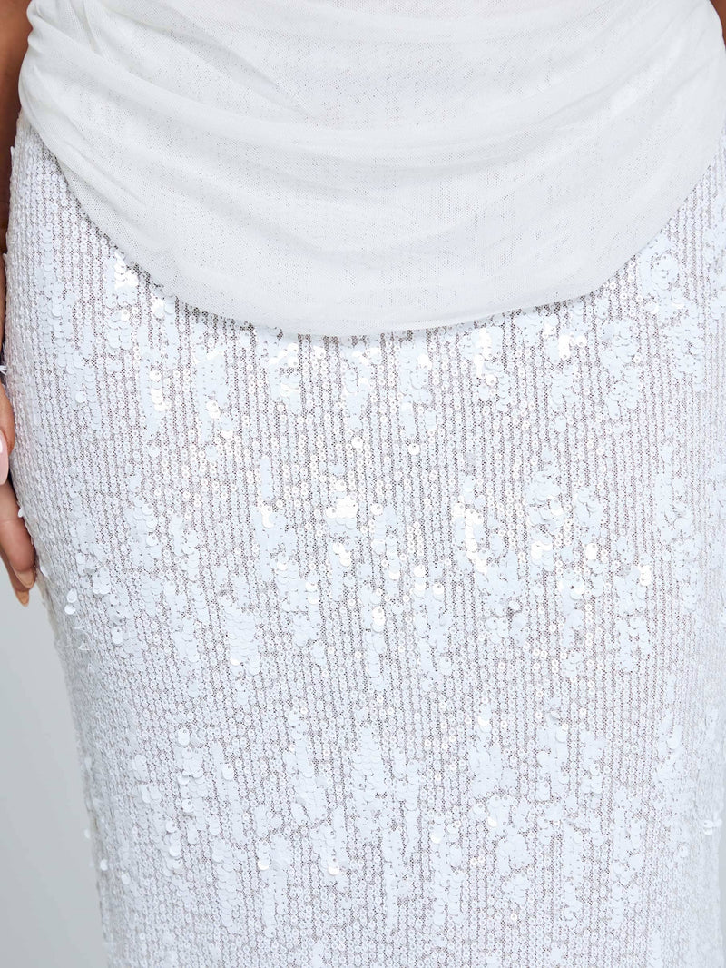 NIVA MAXI SKIRT WHITE Maxi Skirt 