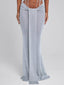 NIVRA MAXI SKIRT SILVER Maxi Skirt 