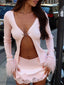 NIXIE TOP PINK Cardigan 