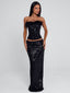 NUI MAXI SKIRT BLACK Maxi Skirt 