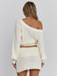ORENA MINI SKIRT IVORY Mini Skirt 
