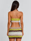 OSLO TOP GREEN STRIPE Crop Top 