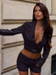 PIP BLAZER BROWN STRIPE Blazer 