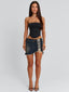PLIZE MINI SKIRT DENIM Mini Skirt 