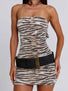 POLIANA MINI DRESS ZEBRA Mini Dress 